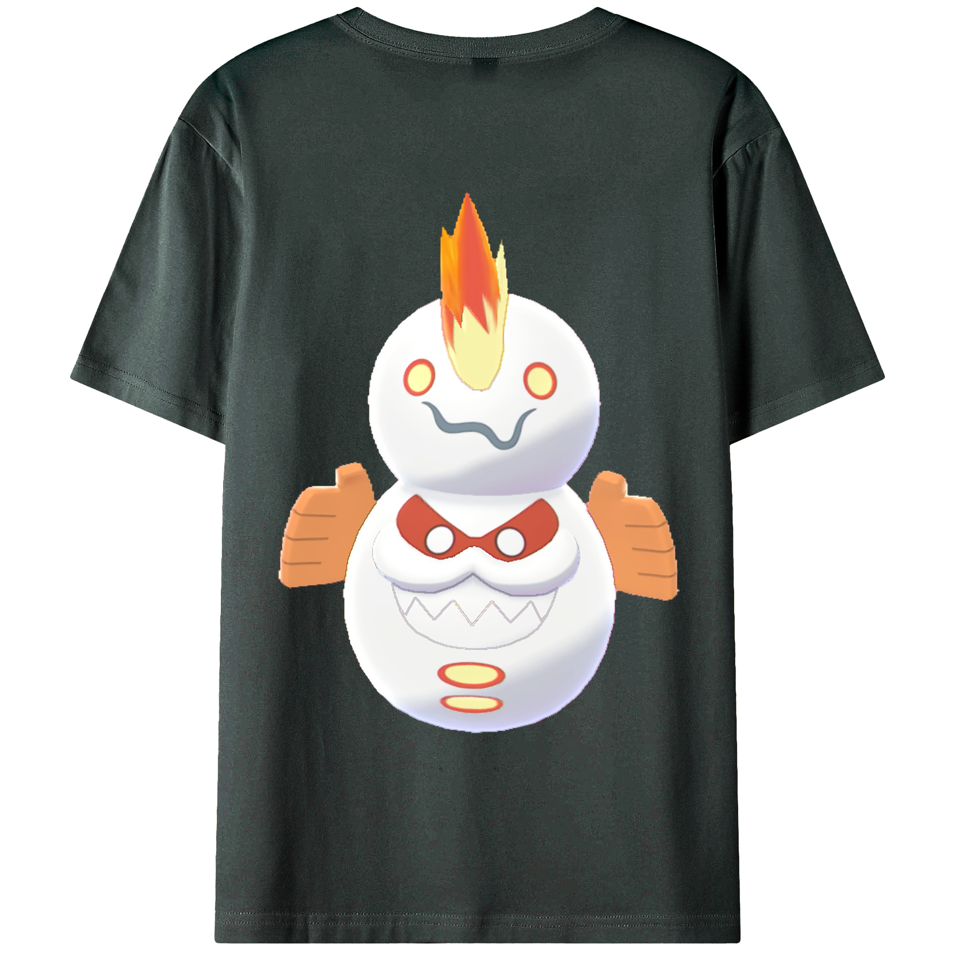 （画像用） ポケットモンスター Pokémon 綿100％ メンズ半袖Tシャツ（バックプリント） 通気性